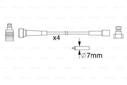 Провід запалювання Renault Espace/Laguna 1.8/2.0 93-01 (к-кт) Bosch 0 986 357 210