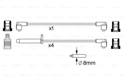 Провід запалювання Ford Sierra/Scorpio 82-94 (к-кт) Bosch 0 986 357 235