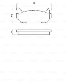 Колодки гальмівні (задні) Mazda 626 91-02 Bosch 0 986 424 266