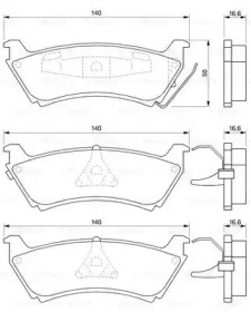 Комплект тормозных колодок Bosch 0986424648