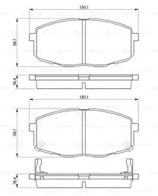 Комплект гальмівних колодок - дискові Bosch 0986424811