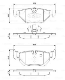 Комплект гальмівних колодок - дискові Bosch 0 986 494 061