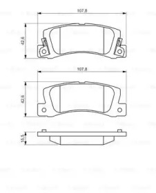 Комплект гальмівних колодок - дискові Bosch 0986461136