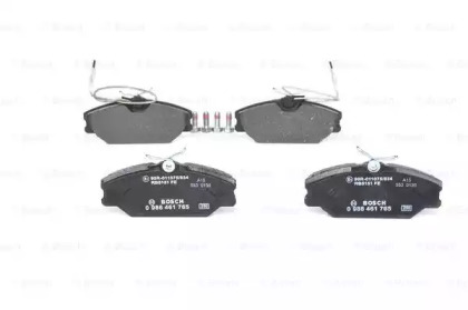 Колодки гальмівні (передні) Renault Laguna I 93-01/Megane I 96-03/Safrane 92-00 (з датчиком) Bosch 0 986 461 765 — фото 6