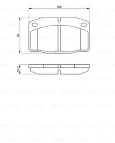 Комплект гальмівних колодок - дискові Bosch 0986465141