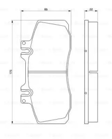 Комплект гальмівних колодок - дискові Bosch 0986468350