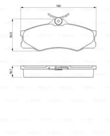 Комплект тормозных колодок Bosch 0 986 469 790