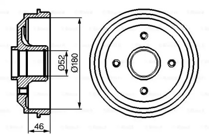 БАРАБАН ГАЛЬМIВНИЙ Bosch 0986477116
