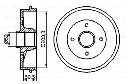 Гальмівний барабан Bosch 0986477120