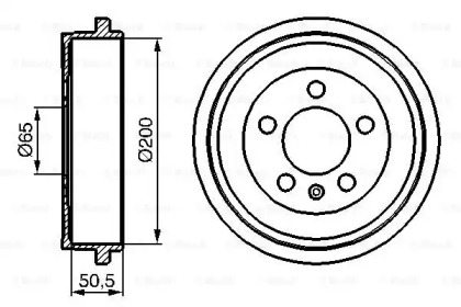 Гальмівний барабан Bosch 0986477133