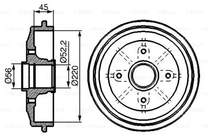 БАРАБАН ГАЛЬМIВНИЙ Bosch 0986477151