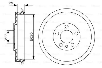 Тормозной барабан Bosch 0986477152