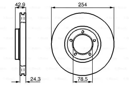 Диск тормозной Bosch 0986478160
