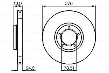 Тормозной диск Bosch 0986478166