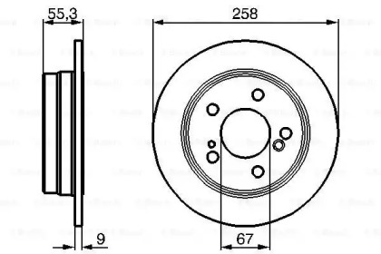 Тормозной диск Bosch 0986478188