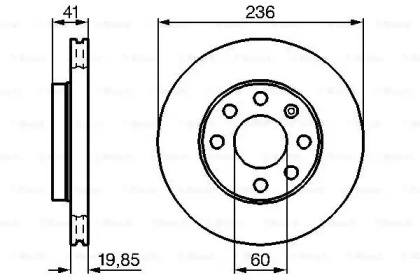 Диск тормозной Bosch 0986478192