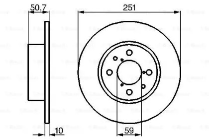 Диск гальмівний Bosch 0986479B26