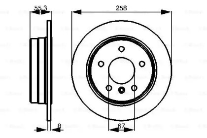 Тормозной диск Bosch 0986478475
