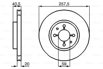 Тормозной диск Bosch 0986478515