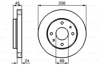 Тормозной диск Bosch 0986478531