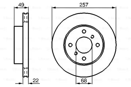 Тормозной диск Bosch 0986478567