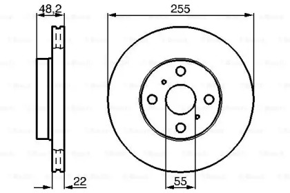 Тормозной диск Bosch 0986478578