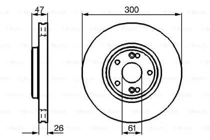 Диск тормозной Bosch 0986478743