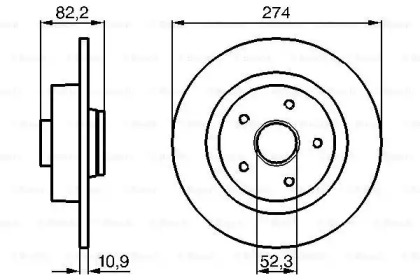 Диск тормозной Bosch 0986478744