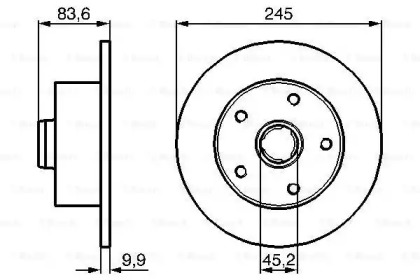 Тормозной диск Bosch 0986478759