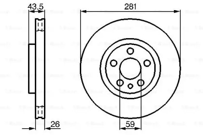 Диск тормозной Bosch 0986478812