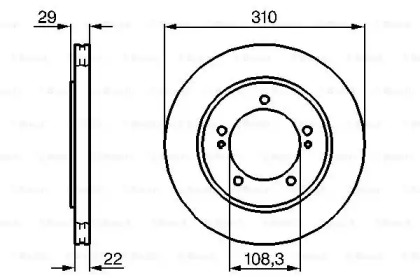 Диск гальмівний Bosch 0986478839