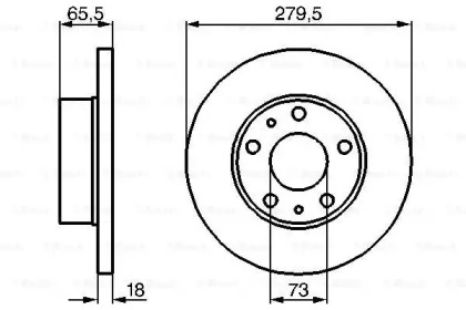 Диск тормозной Bosch 0986478843