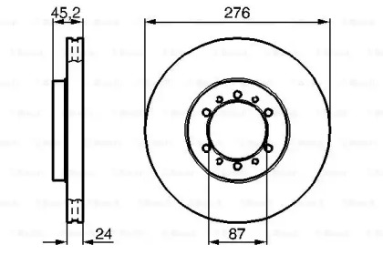 Тормозной диск Bosch 0986478844