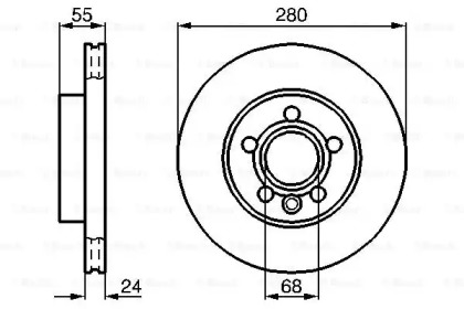 Тормозной диск Bosch 0986479B50