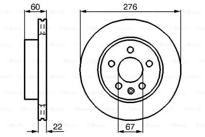 Тормозной диск Bosch 0986479B53