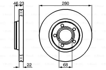 Тормозной диск Bosch 0986478869