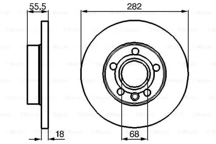 Тормозной диск Bosch 0986478870