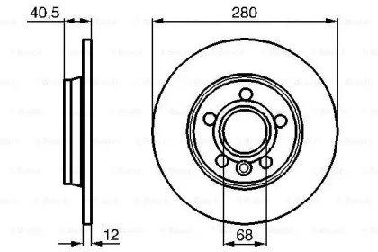 Тормозной диск Bosch 0986478871