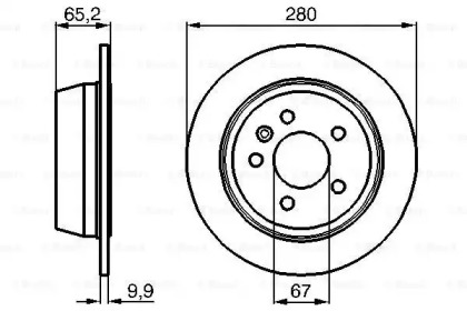 Диск тормозной Bosch 0986478873