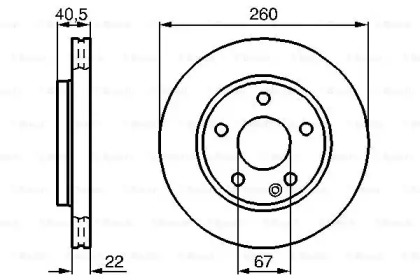 Диск тормозной Bosch 0986478875