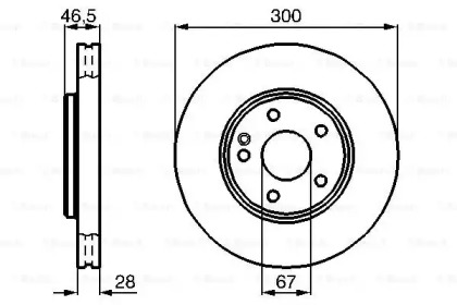 Диск тормозной Bosch 0986478876