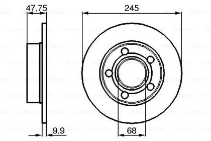 Диск тормозной Bosch 0986478888