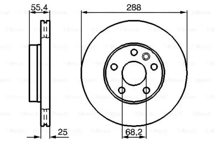 Диск гальмівний Bosch 0986478893