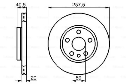 Тормозной диск Bosch 0986478896