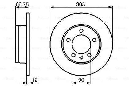 Тормозной диск Bosch 0986478970