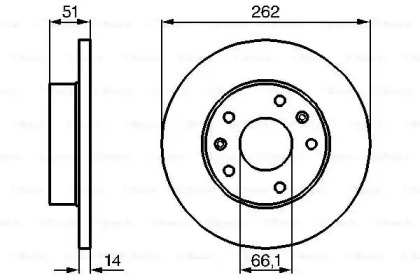 Диск тормозной Bosch 0986478991