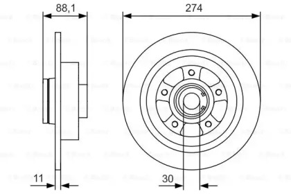Тормозной диск Bosch 0986479009