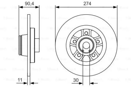 Диск тормозной Bosch 0986479015
