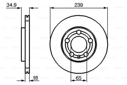 Диск тормозной Bosch 0986479B62