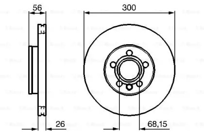 Тормозной диск Bosch 0986479037